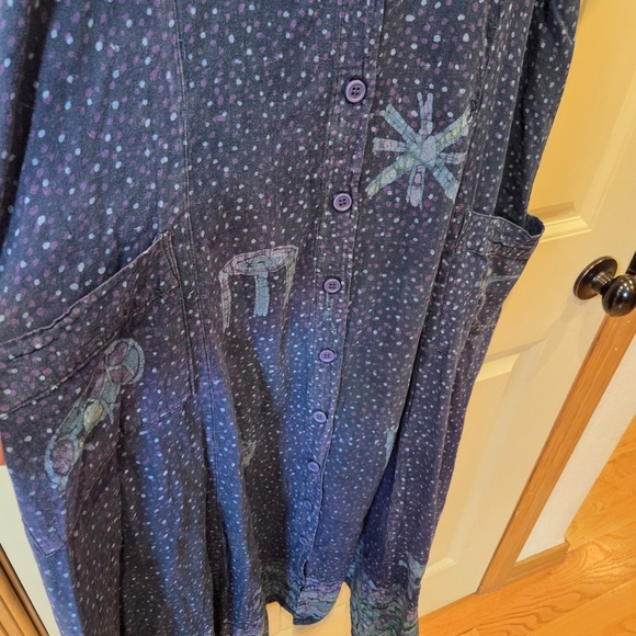 Nnamdi Ibenagu Spirit of Courage Old Style African Tie Dye Maxi Dress Women - Picture 3 of 16